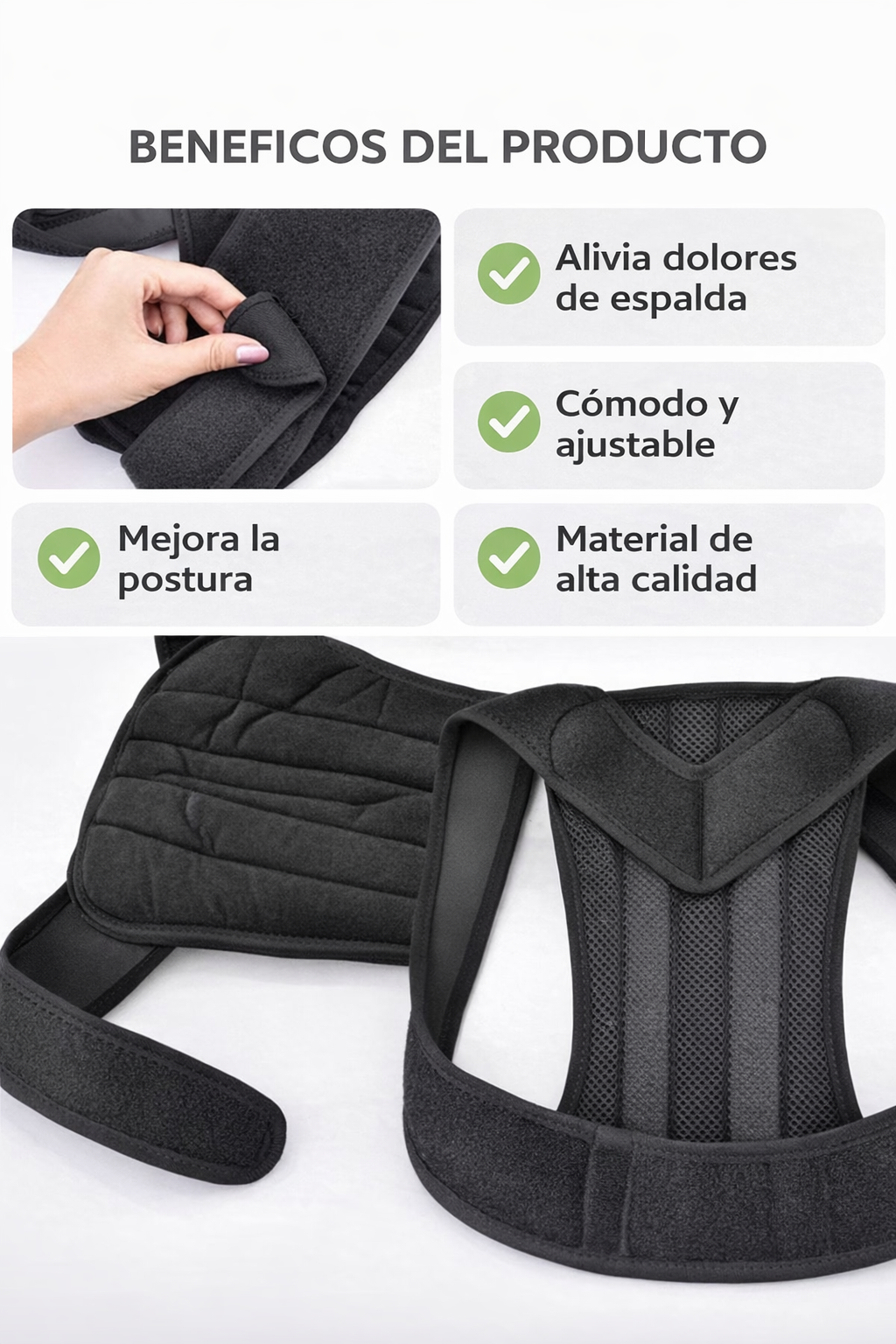 CORRECTOR DE POSTURA AJUSTABLE